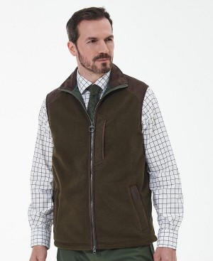 Barbour Active Fleece Gilet Ελιά | BABO87522