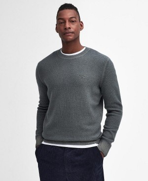 Barbour Aston Crew Neck Jumper πρασινο | BABO88651
