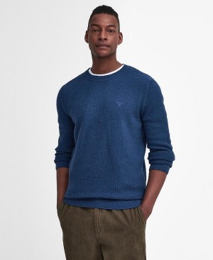 Barbour Aston Crew Neck Jumper σκουρο μπλε | BABO88631