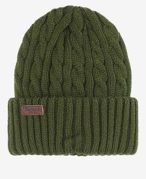 Barbour Balfron Knit Beanie Ελιά | BABO89047