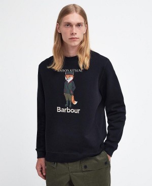 Barbour Barbour X Maison Kitsuné Beaufort Fox Sweatshirt μαυρα | BABO88590