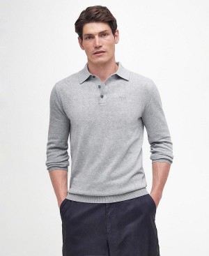 Barbour Bassington Polo Shirt γκρι | BABO88594