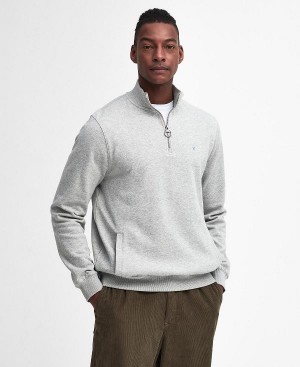 Barbour Beckhill Half-zip Sweatshirt γκρι | BABO88646