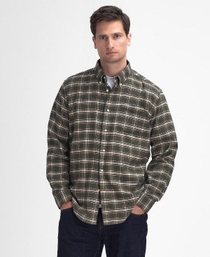Barbour Bowburn Regular Long-sleeved Shirt πρασινο | BABO87895