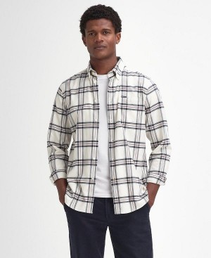 Barbour Bromley Tailored Long Sleeved Shirt ασπρα | BABO87812