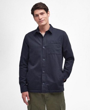 Barbour Casper Overshirt σκουρο μπλε | BABO87672