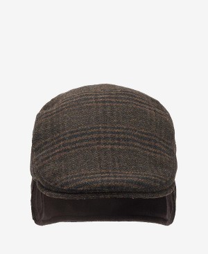 Barbour Cheviot Flat Cap καφε | BABO89011