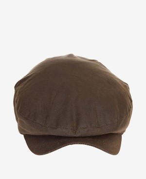 Barbour Cheviot Wax Flat Cap σκουρο μπλε | BABO89012