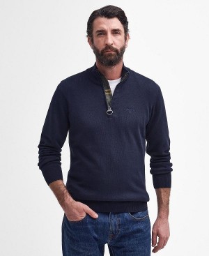 Barbour Cotton Half Zip γκρι | BABO88554