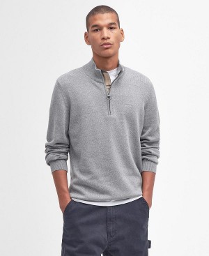 Barbour Cotton Half Zip σκουρο μπλε | BABO88585