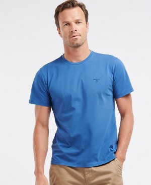 Barbour Cotton T-shirt μπλε | BABO88257