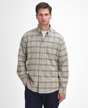 Barbour Crompton Regular Long-sleeved Shirt σκουρο μπλε | BABO87891