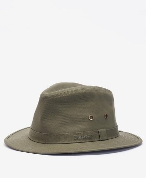 Barbour Dawson Safari Hat Ελιά | BABO88988