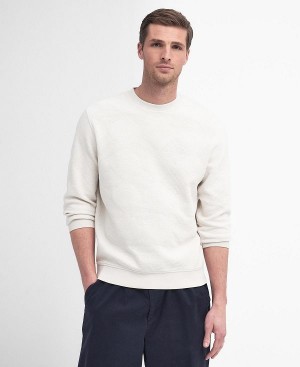 Barbour Diamond Sweatshirt ασπρα | BABO88629