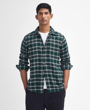 Barbour Drumhill Tailored Long Sleeved Shirt πρασινο | BABO87807