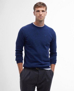 Barbour Essential Crew Neck Sweatshirt ανοιχτο μπλε | BABO88545