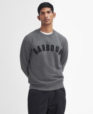 Barbour Essential Prep Logo Sweatshirt γκρι | BABO88640