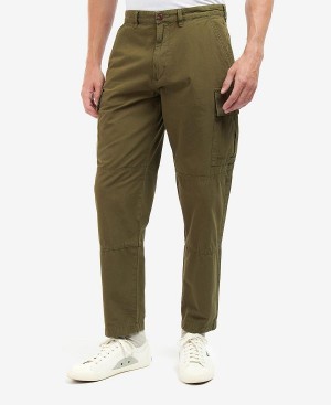 Barbour Essential Ripstop Cargo Trousers σκούρο πρασινο | BABO88738
