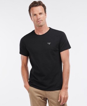 Barbour Essential Sports T-shirt μαυρα | BABO88275