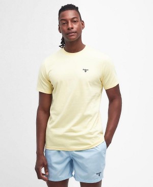 Barbour Essential Sports T-shirt λεμόνι | BABO88317