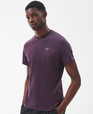Barbour Essential Sports T-shirt μωβ | BABO88390