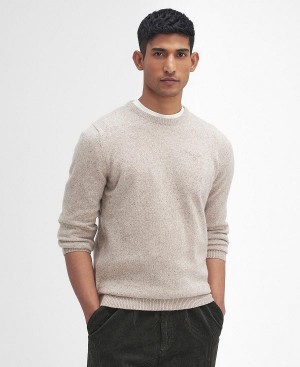 Barbour Essential Tisbury Crew-neck Sweatshirt γκρι | BABO88542