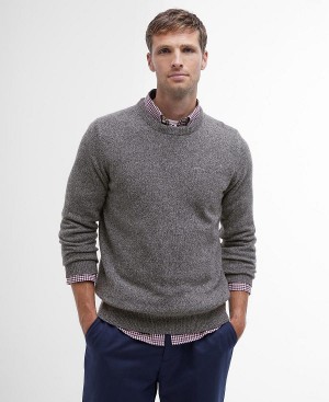 Barbour Essential Tisbury Crew-neck Sweatshirt γκρι | BABO88549