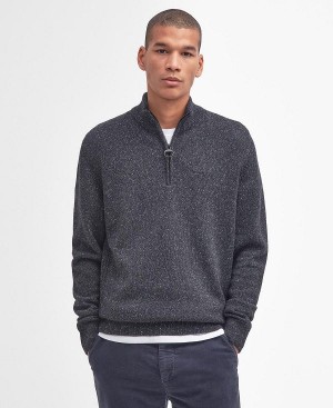 Barbour Essential Tisbury Half Zip Sweatshirt γκρι | BABO88530