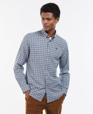 Barbour Finkle Tailored Fit Shirt σκουρο μπλε | BABO87871