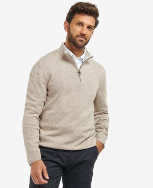 Barbour Firle Half-zip Sweatshirt γκρι | BABO88504