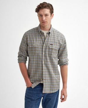 Barbour Foss Regular Long-sleeved Shirt μπλε | BABO87931
