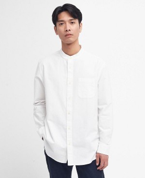 Barbour Gerrard Oversized Long-sleeved Shirt ασπρα | BABO87684