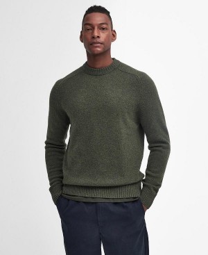 Barbour Grangetown Crew Neck Jumper πρασινο | BABO88641