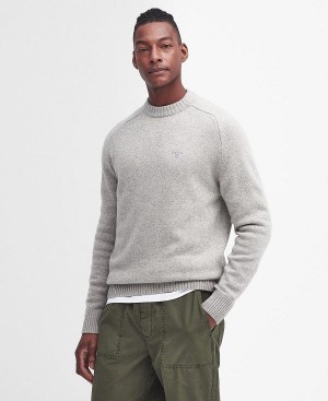 Barbour Grangetown Crew Neck Jumper γκρι | BABO88644