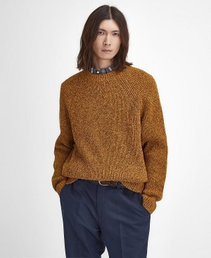 Barbour Griffiths Crew Neck Jumper καφε | BABO88681