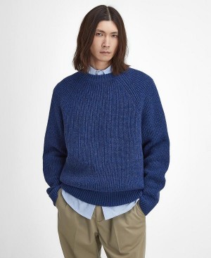 Barbour Griffiths Crew Neck Jumper σκουρο μπλε | BABO88686