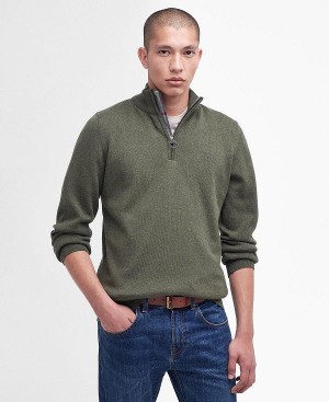 Barbour Half-zip Jumper πρασινο | BABO88592