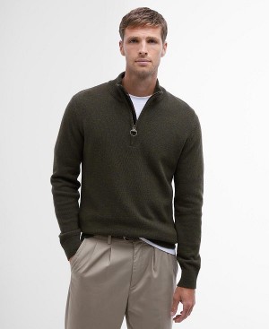 Barbour Holden Half Zip Jumper σκουρο μπλε | BABO88539