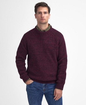 Barbour Horseford Crew Neck Jumper μπορντο | BABO88664