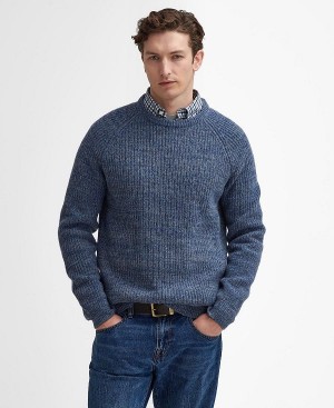 Barbour Horseford Crew Neck Jumper μπλε | BABO88665