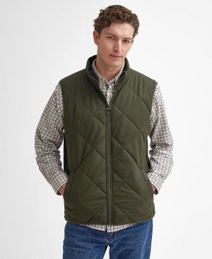 Barbour Hybrid Quilted Gilet Ελιά | BABO87567