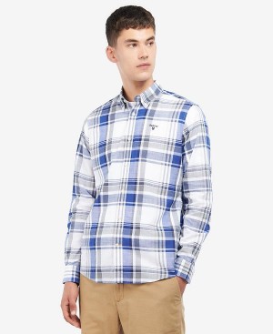 Barbour Kidd Tailored Shirt σκουρο μπλε | BABO87598