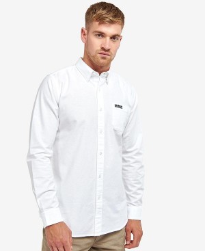 Barbour Kinetic Tailored Long-sleeved Shirt ασπρα | BABO87645