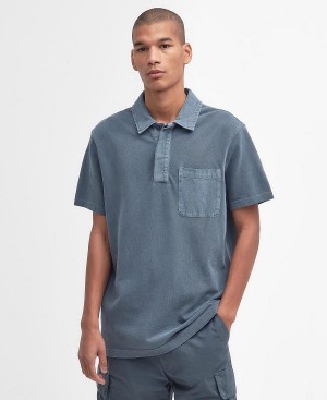 Barbour Liverton Short-sleeved Polo Shirt μπλε | BABO88181