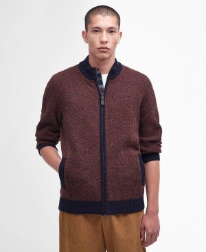 Barbour Longhirst Zip-up Jumper σκουρο μπλε | BABO88599