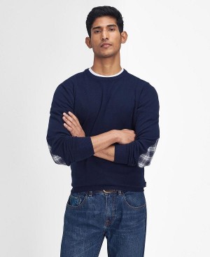 Barbour Marlow Crew Neck Jumper σκουρο μπλε | BABO88678