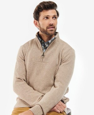 Barbour Nelson Essential Half-zip Jumper γκρι | BABO88557