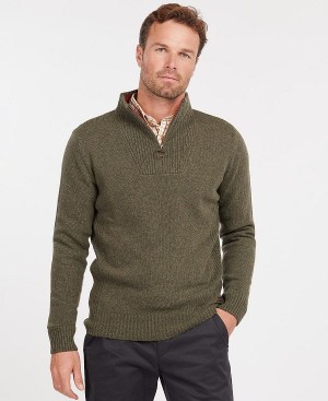 Barbour Nelson Essential Half-zip Jumper σκουρο μπλε | BABO88587