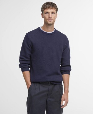 Barbour Nelson Essential Sweatshirt σκουρο μπλε | BABO88523