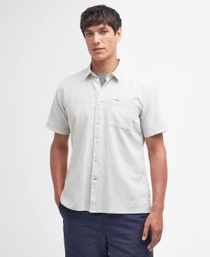 Barbour Nelson Regular Short-sleeved Shirt ασπρα | BABO87737